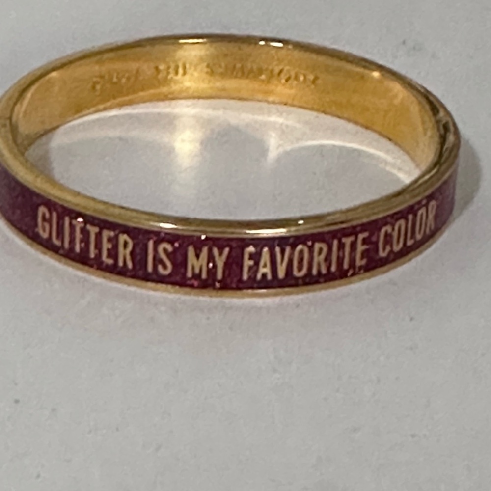 Kate Spade Glitter is My Favorite Color Hinged bracelet